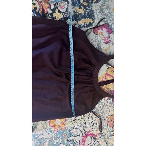 FREE PEOPLE BURGUNDY TANK DRESS WOMENS SZ XS - Picture 8 of 11